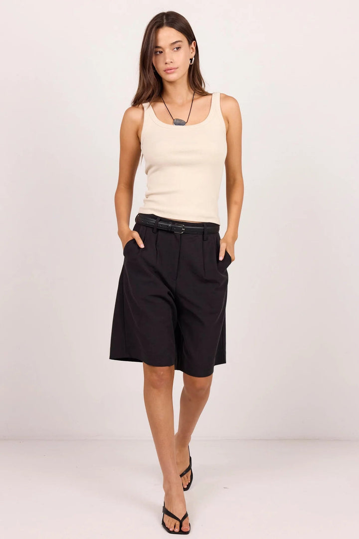 Pebble Stone Rib Singlet Tank - Chillis & More NZ