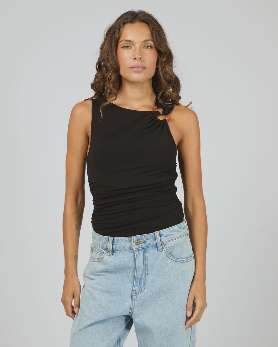 Pippi Trim Bodysuit - Black - Chillis & More NZ