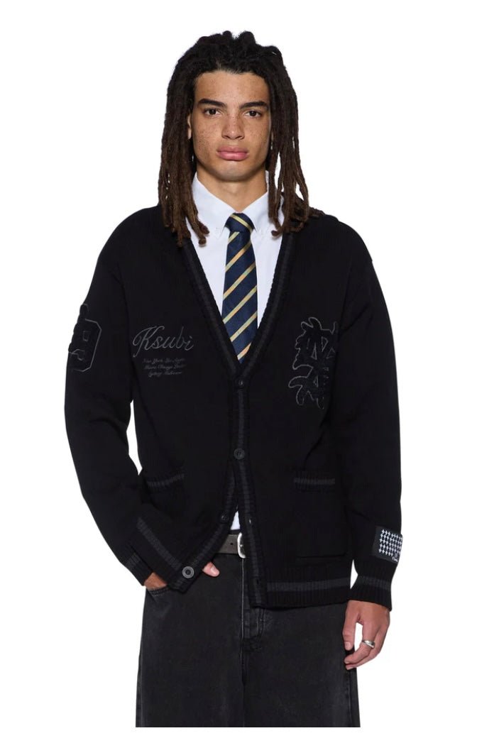 Playoff Cardigan - Black - Chillis & More NZ