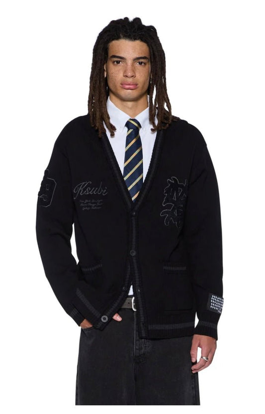 Playoff Cardigan - Black - Chillis & More NZ