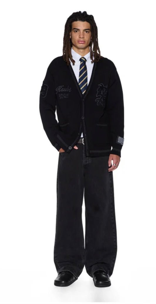 Playoff Cardigan - Black - Chillis & More NZ