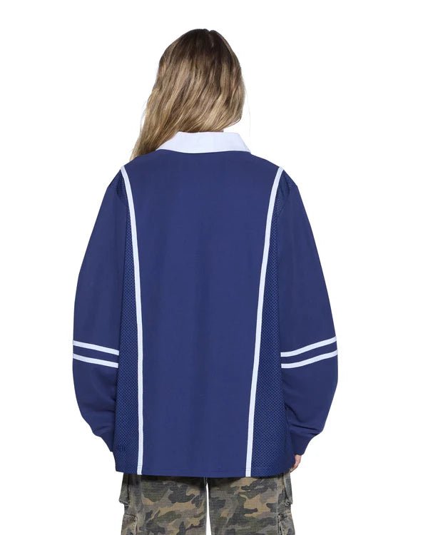 Playoff LS Polo Jersey - Navy - Chillis & More NZ