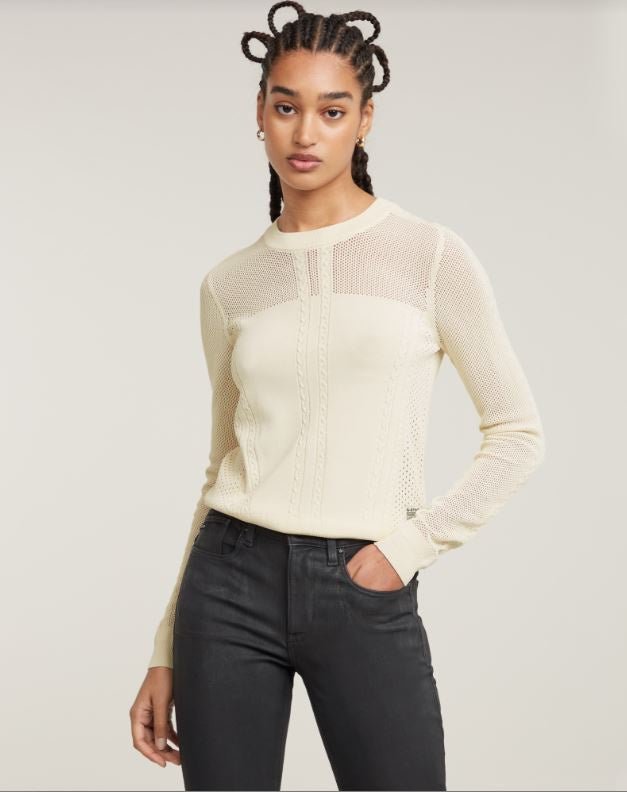 Pointelle Knit WMN - Chalk - Chillis & More NZ