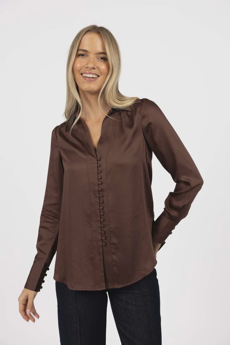 Poppy Shirt - Cocoa - Chillis & More NZ