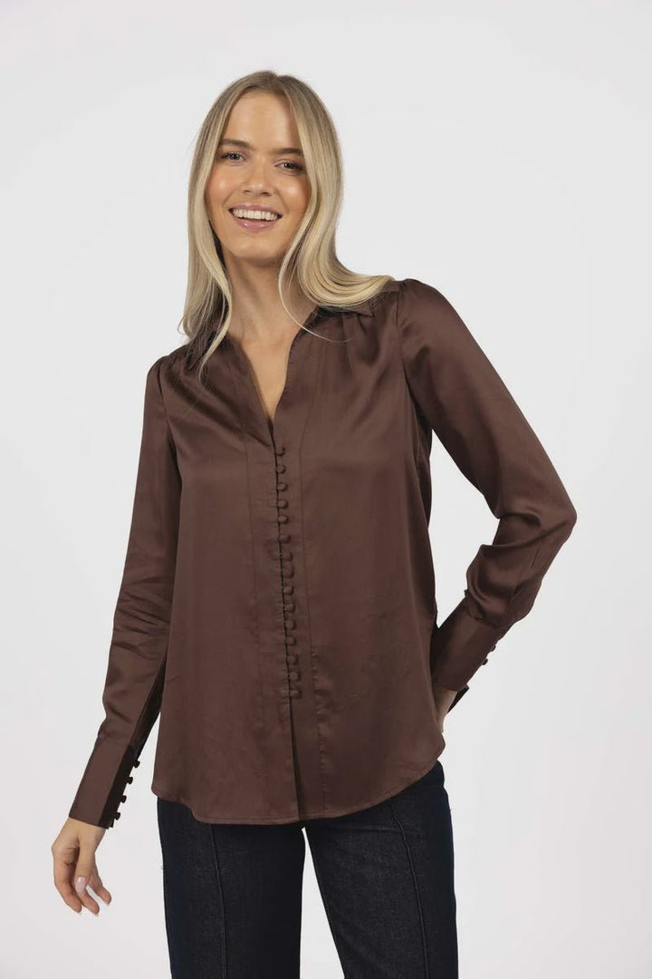 Poppy Shirt - Cocoa - Chillis & More NZ