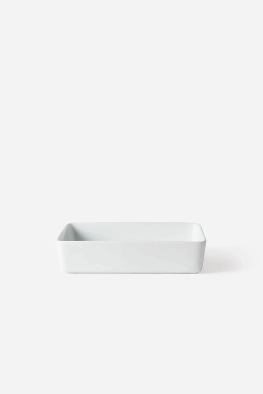 Porcelain Rectangular Dish - White - Chillis & More NZ