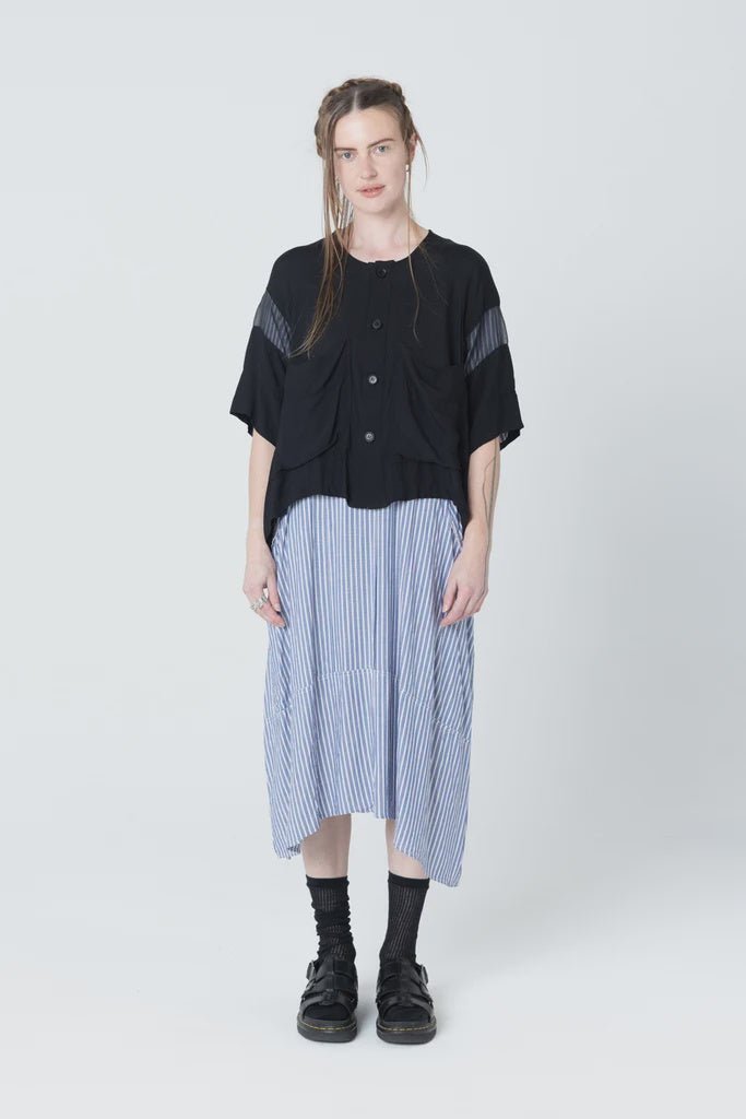 Pose Jacket - Black Seersucker - Chillis & More NZ