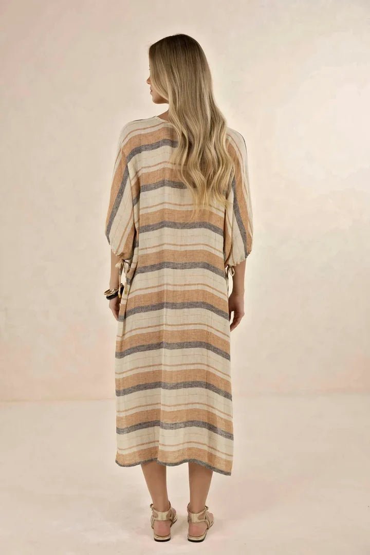 Praiano Midi Kaftan - Stripe - Chillis & More NZ