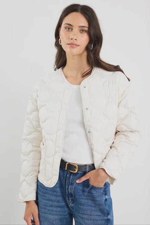 Premium Putty Down Filled Quilted Puffer Jacket - Chillis & More NZ