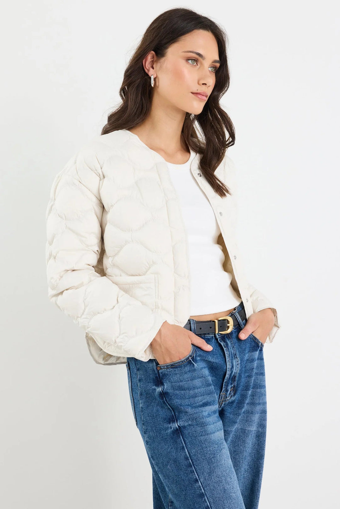 Premium Putty Down Filled Quilted Puffer Jacket - Chillis & More NZ