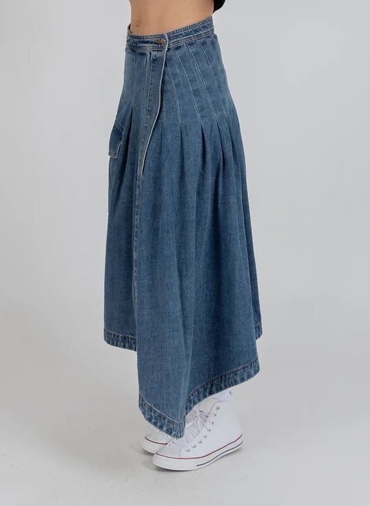 Present Skirt - Washed Blue - Chillis & More NZ