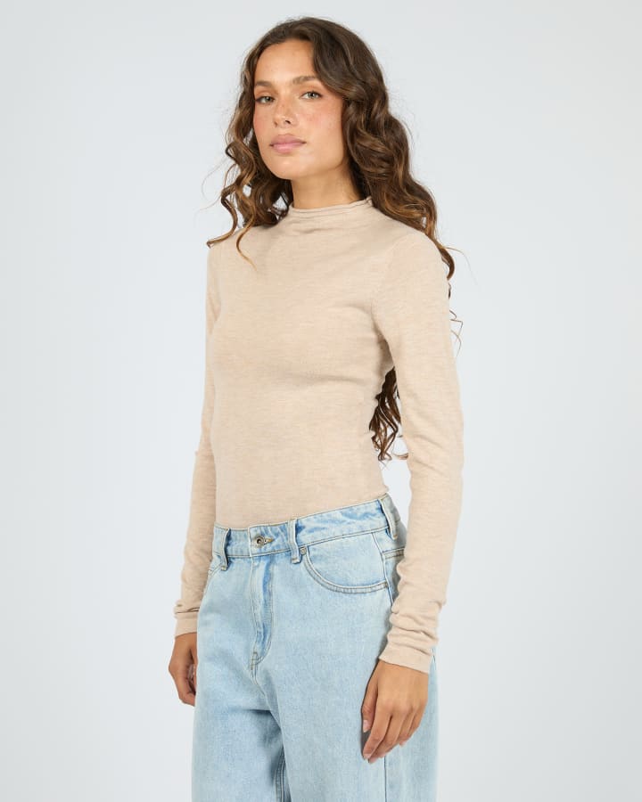 Priya Layering Long Sleeve - Oat - Chillis & More NZ