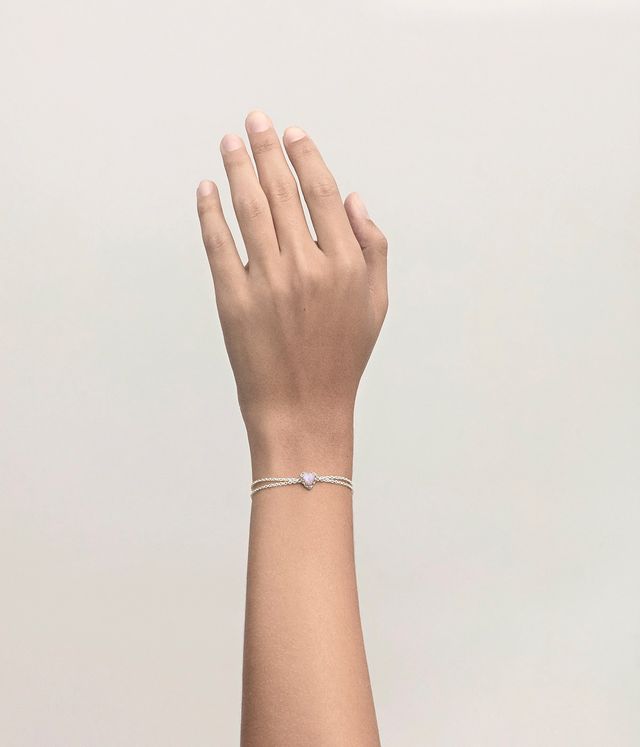 Love Claw Bracelet - Pink Bello Opal