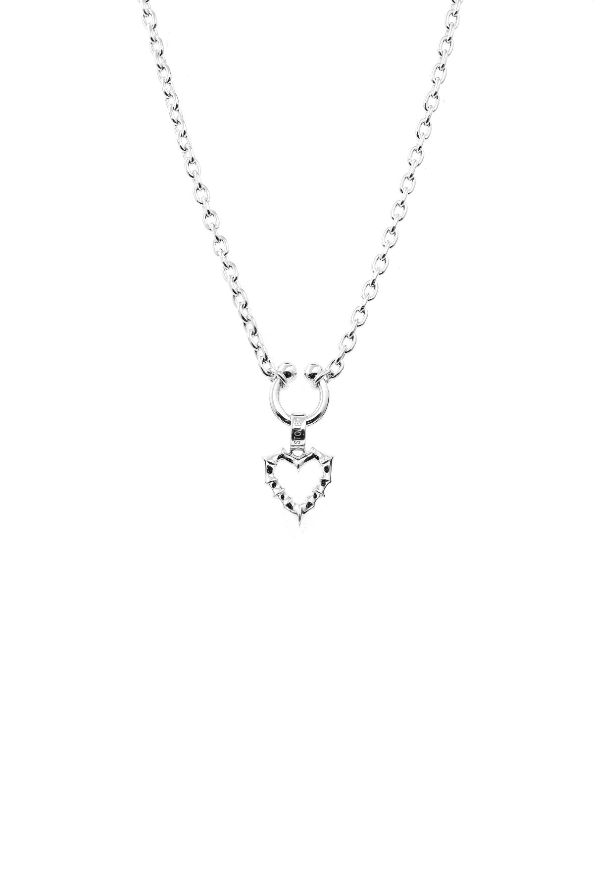 Punk Jagged Heart Necklace - Chillis & More NZ