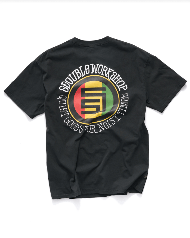 Quiet Dot T-Shirt - Overdye Black - Chillis & More NZ