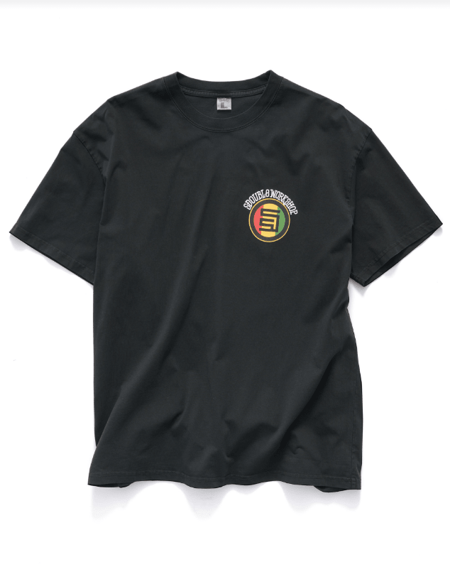 Quiet Dot T-Shirt - Overdye Black - Chillis & More NZ