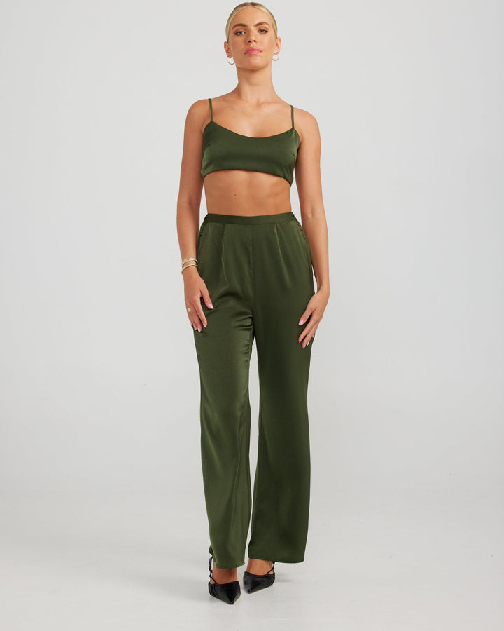 Rafaela Pant - Dark Olive - Chillis & More NZ