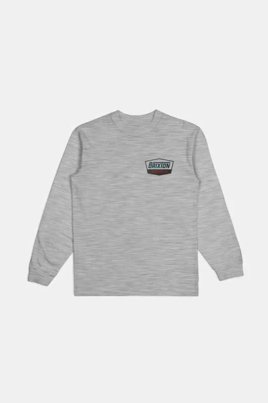 Regal L/S Top - Heather Grey/Navy/Brown - Chillis & More NZ