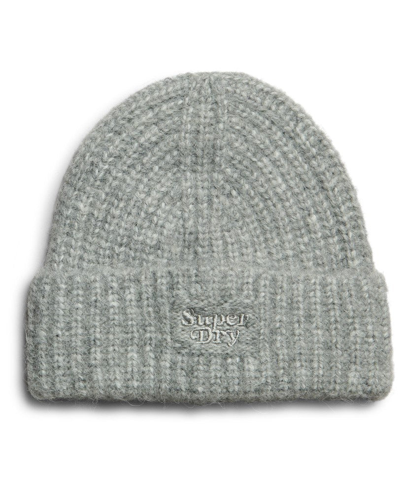 Rib Knit Beanie Hat - Grey Marle - Chillis & More NZ