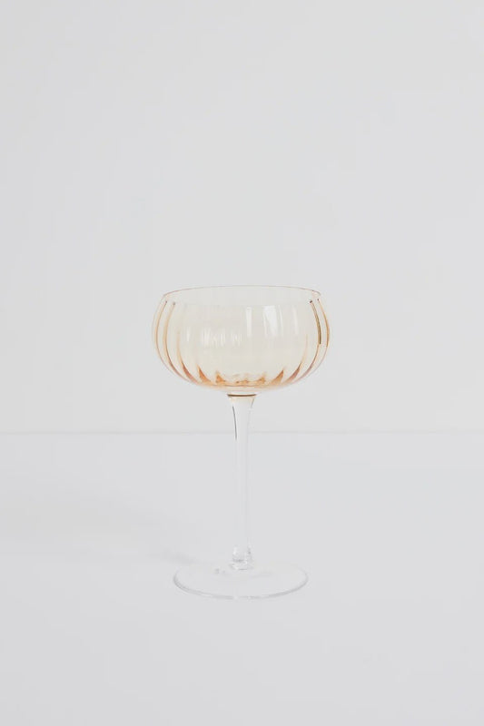 Ripple Light Amber Cocktail Glass - Chillis & More NZ