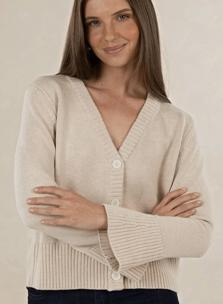 Rixie Cardigan - Stone - Chillis & More NZ