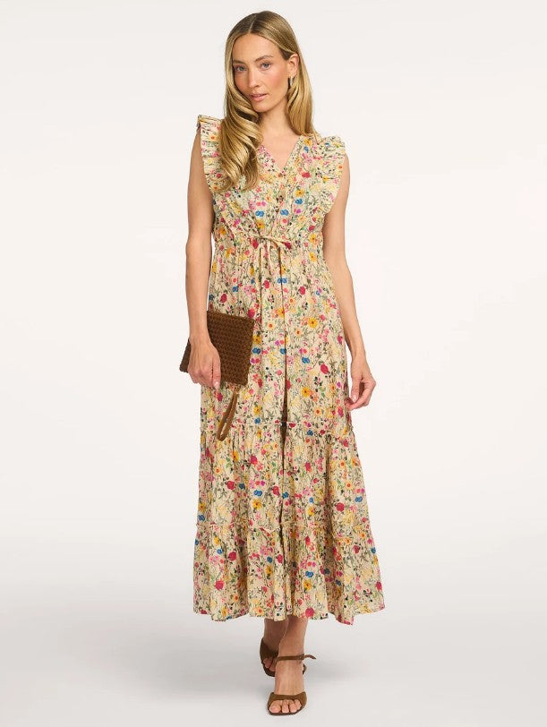 SamoLL Midi Dress SL - Flower Print
