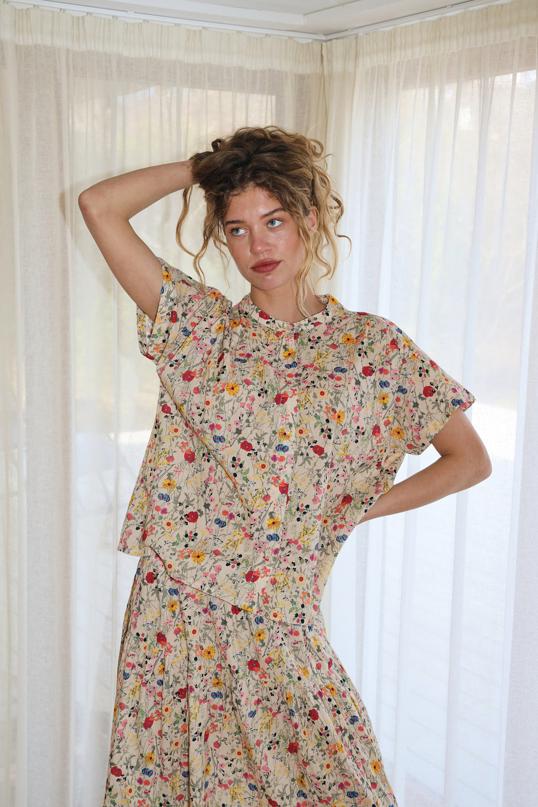 SunsetLL Maxi Skirt - Flower Print