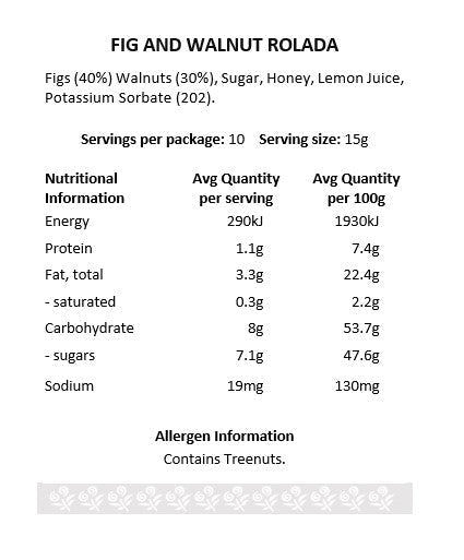 Rolada - Fig & Walnut - Chillis & More NZ