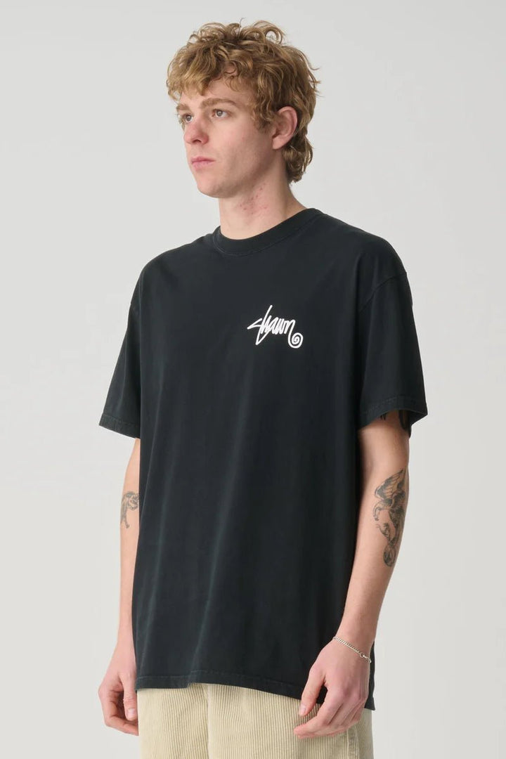 Roots Dot Tee - Washed Black - Chillis & More NZ