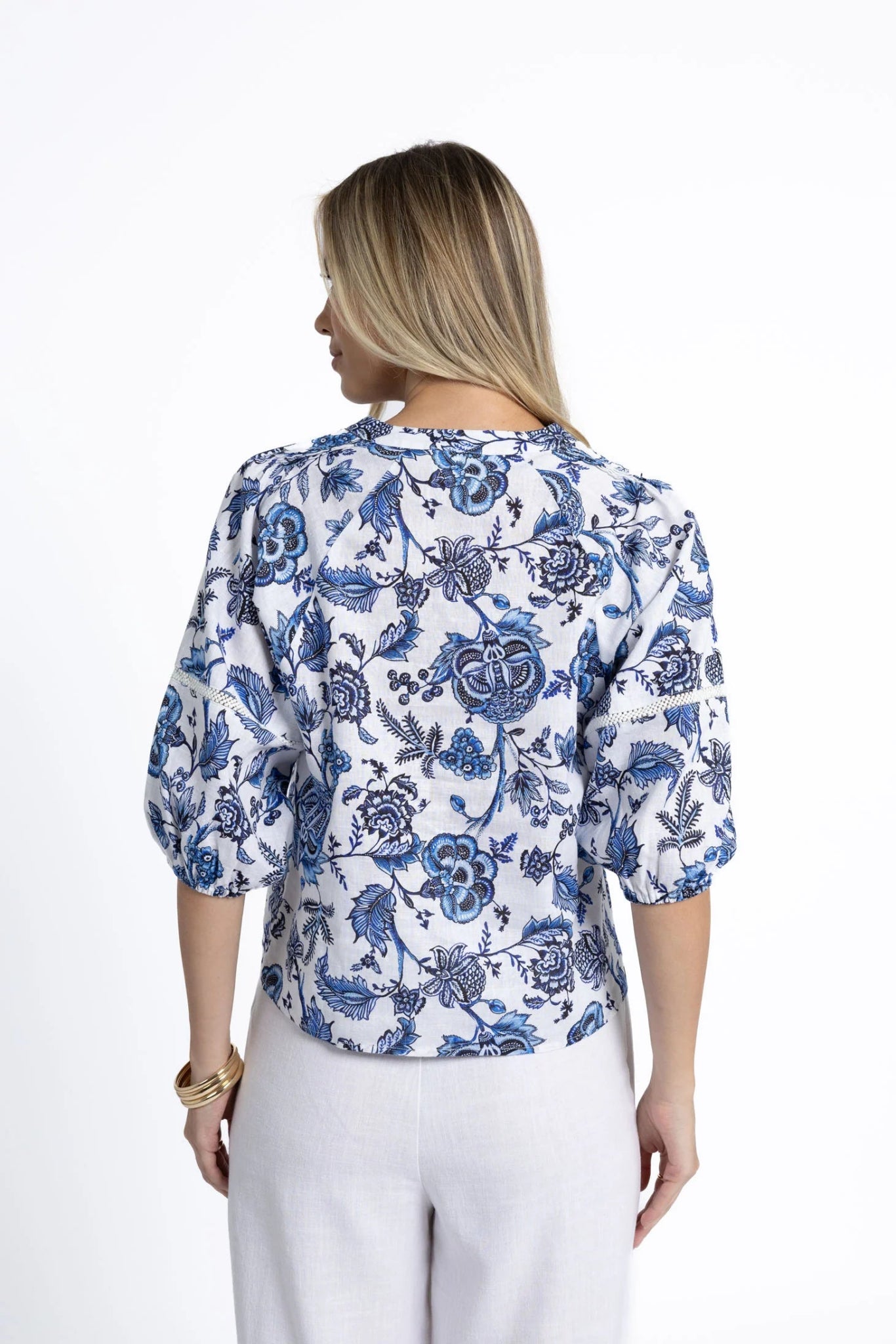 Rosa Blouse - Jardin Print - Chillis & More NZ