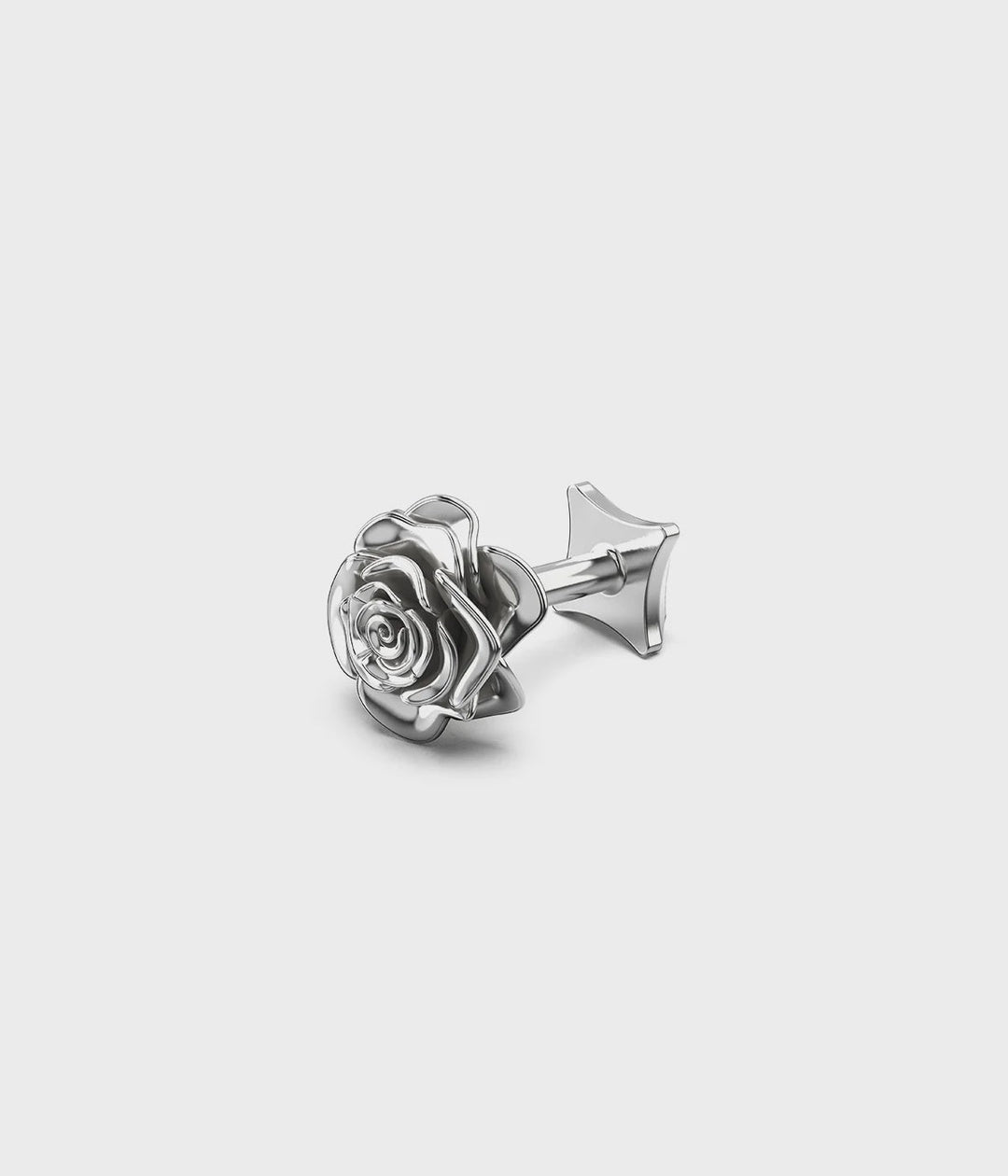 Rose Bud Flat Back Earring - Chillis & More NZ