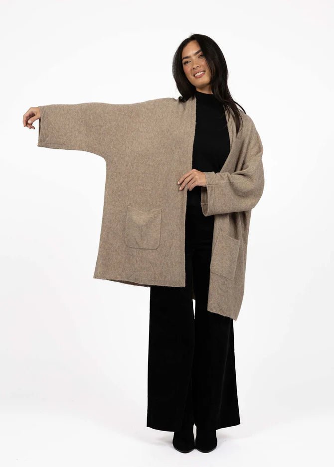 Rosha Cardi - Hazelnut - Chillis & More NZ
