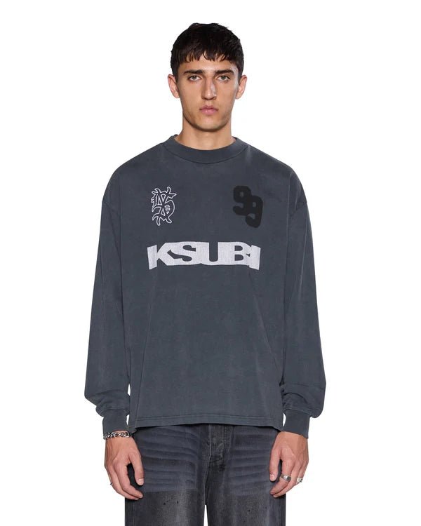 Rugged Ekcess LS Tee - Blasted Black - Chillis & More NZ
