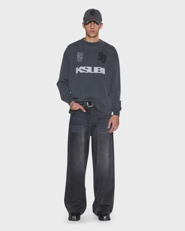 Rugged Ekcess LS Tee - Blasted Black - Chillis & More NZ