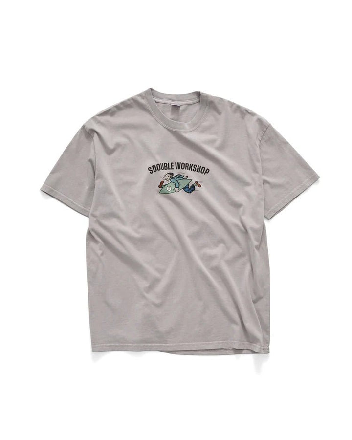 Running Man SS Tee - Pigment Rock Grey - Chillis & More NZ