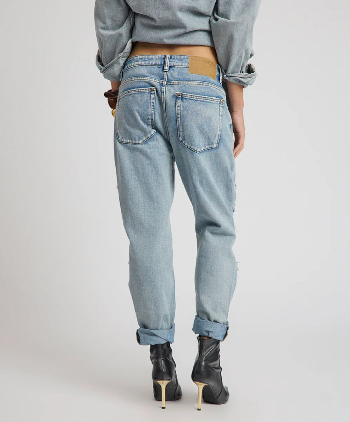 Saints Low Waist Messed Up Boyfriend Denim Jeans - Hendrixe - Chillis & More NZ