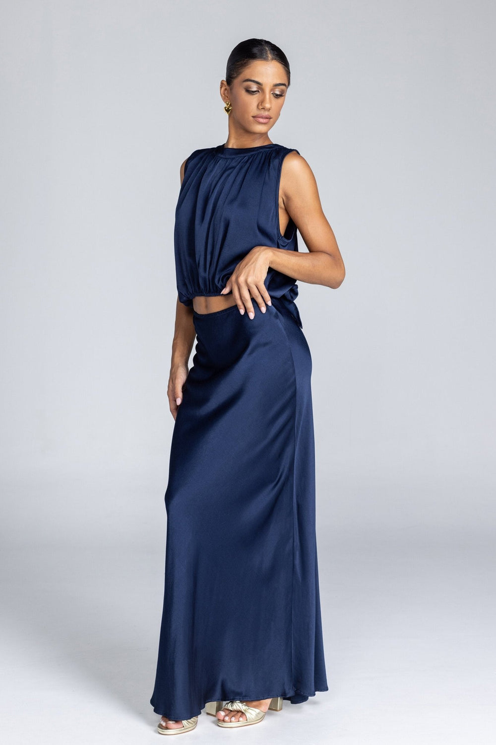 Saturday Skirt - Navy - Chillis & More NZ