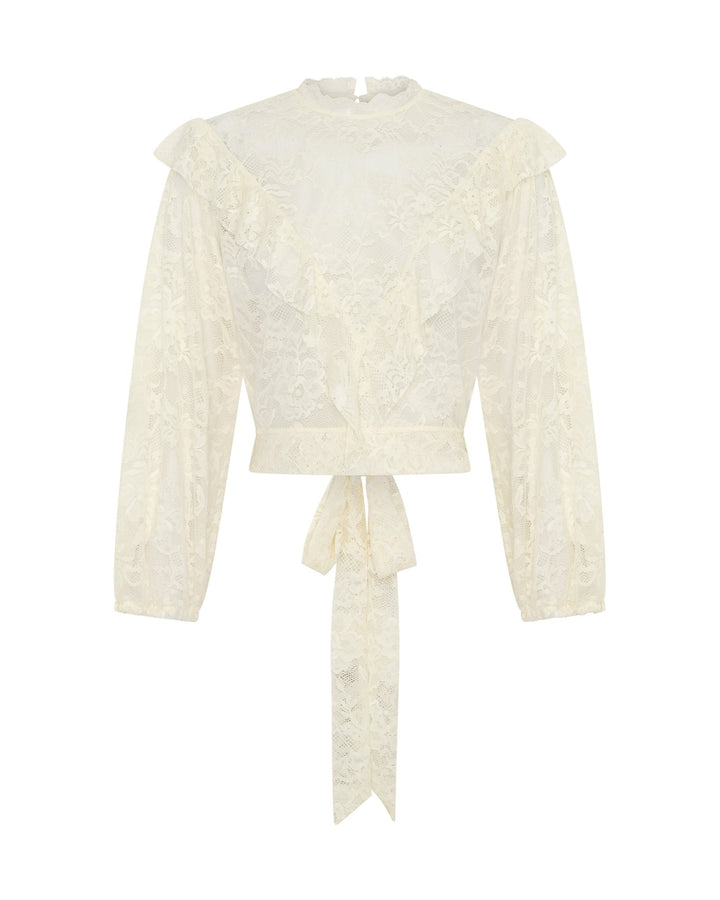 Savage Romance Lace Frill Top - Chillis & More NZ