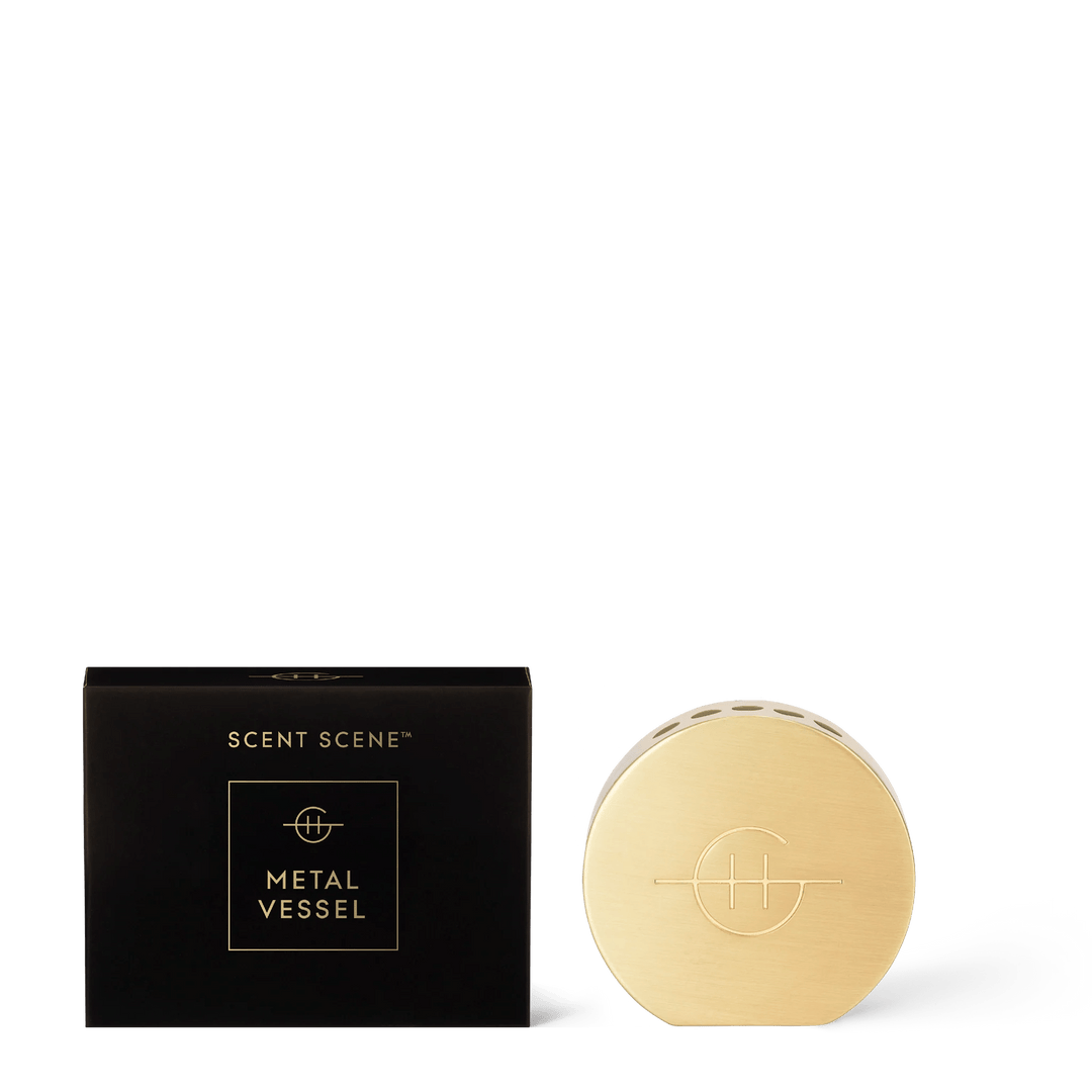 Scent Scene Metal Vessel - Gold - Chillis & More NZ