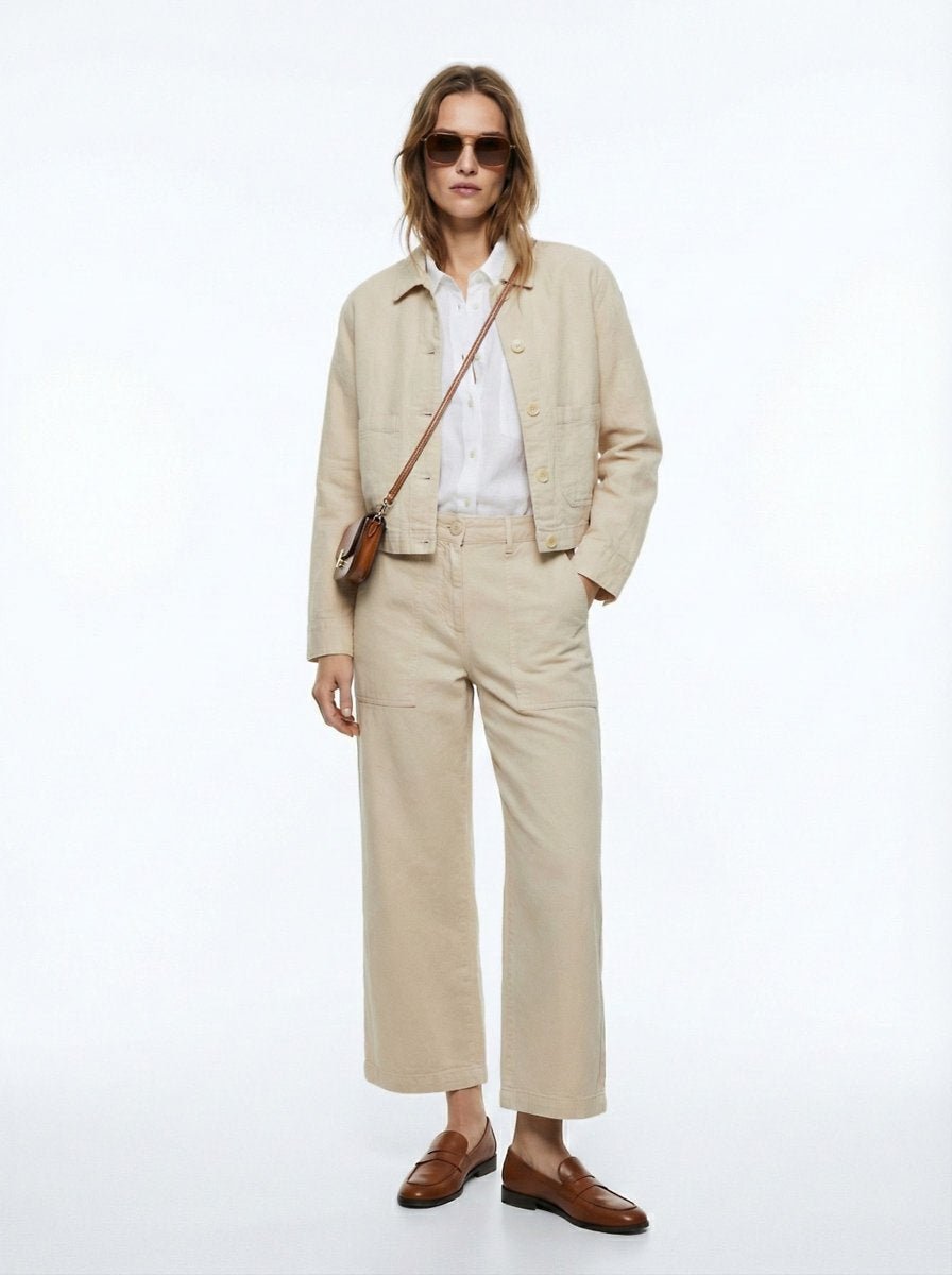 Sereia Comfort Crop Jacket - Nissa Wash - Chillis & More NZ
