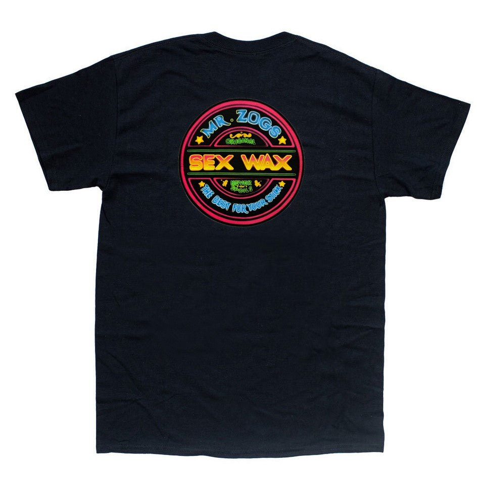 Sexwax Neon Tee - Black - Chillis & More NZ