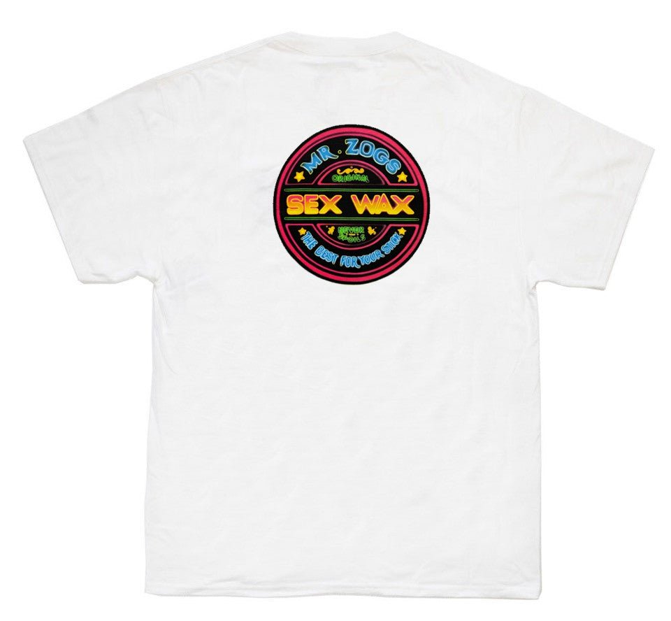 Sexwax Neon Tee - White - Chillis & More NZ