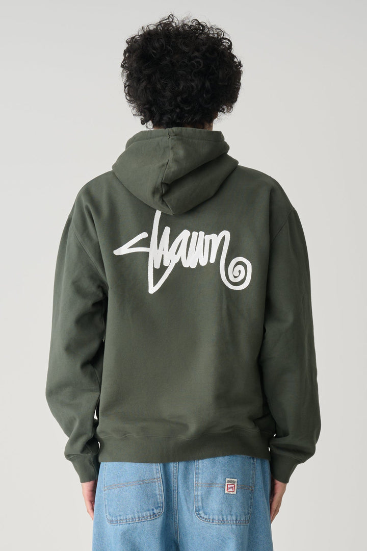 Shawn Script Hood - Washed Forest - Chillis & More NZ