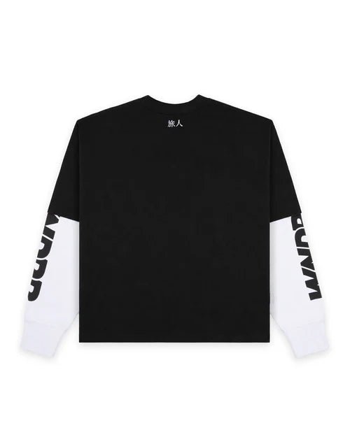 Shodo Layered L/S Tee - Black - Chillis & More NZ