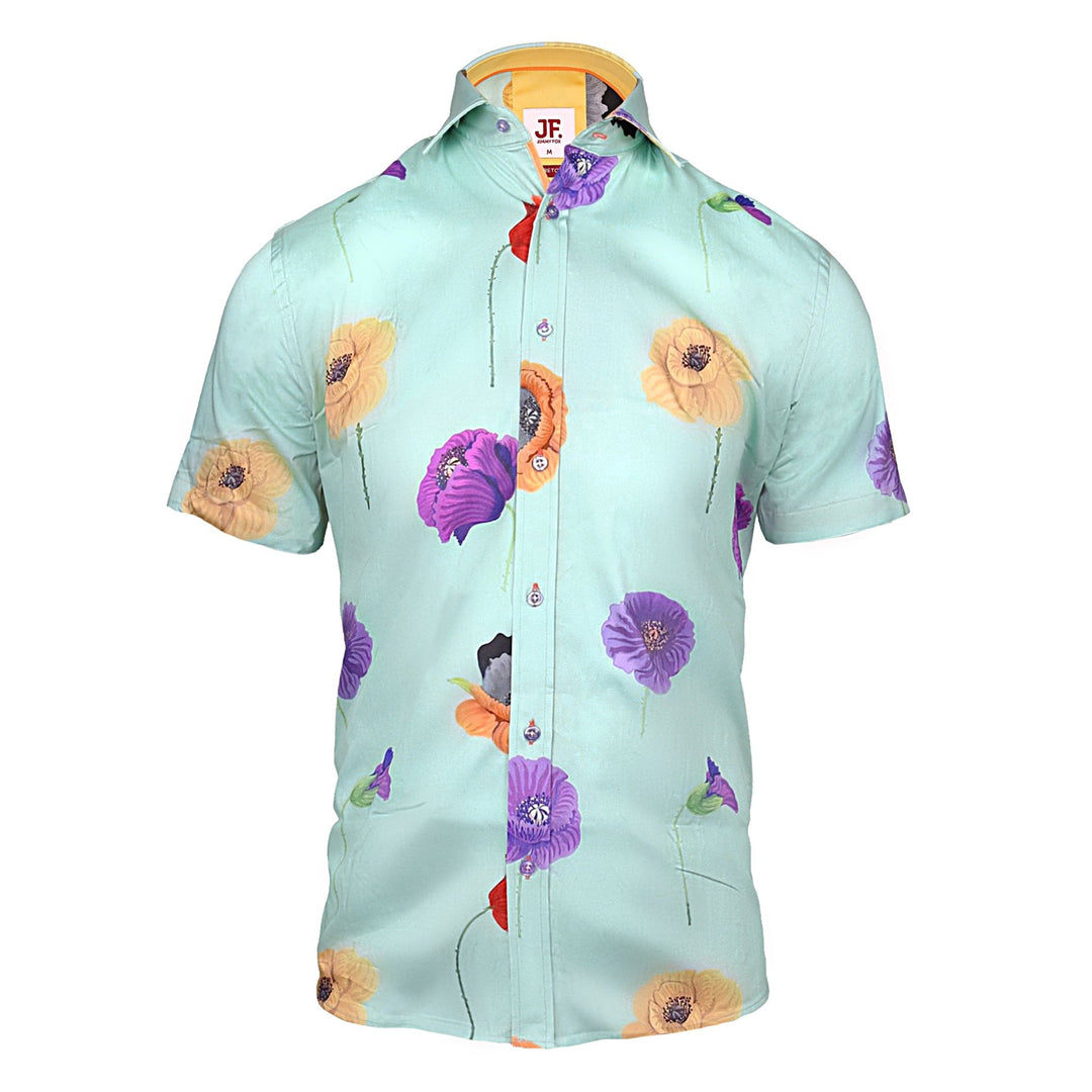 Short Sleeve Print Shirt - Multi 2458 - Chillis & More NZ