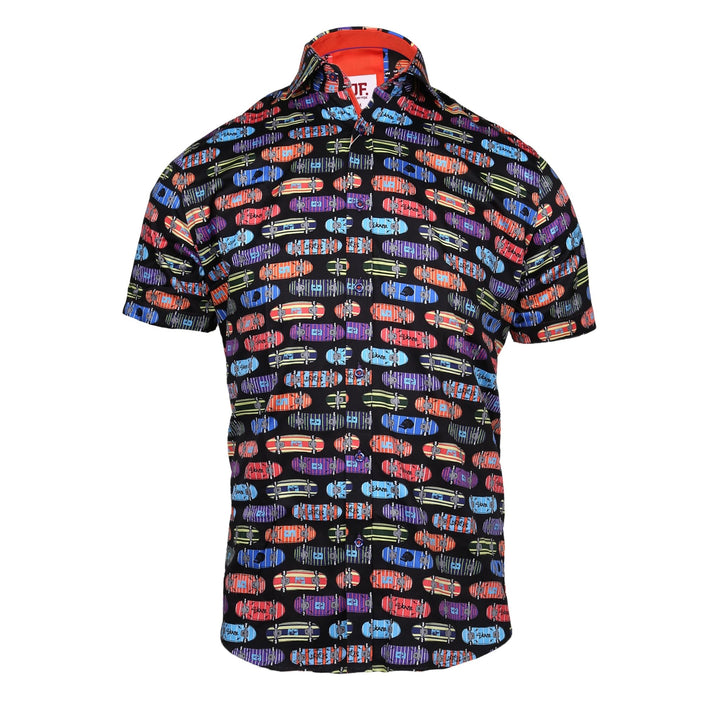 Short Sleeve Print Shirt - Multi JF2460 - Chillis & More NZ