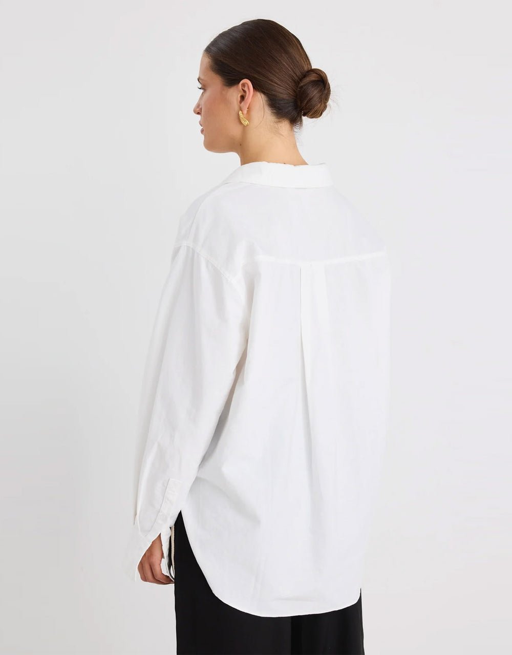 Signature Ivory Oxford Oversized Shirt - Chillis & More NZ