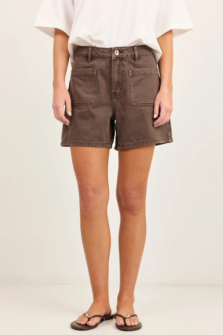 Significant Mocha Pocket Front Shorts - Chillis & More NZ