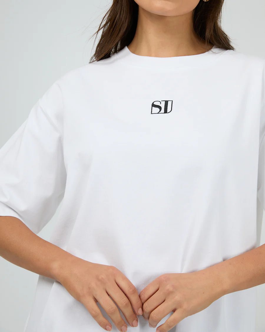 Silent Luxe Tee - White - Chillis & More NZ
