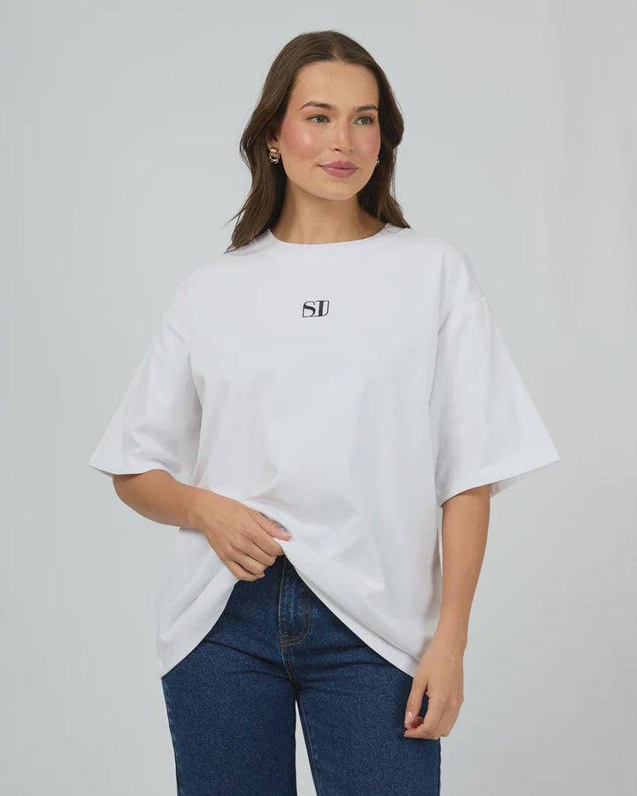 Silent Luxe Tee - White - Chillis & More NZ